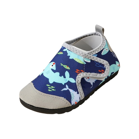 Water Shoes for Girls Boys Kids Barefoot Swim Beach Aqua Socks Summer Sandals Breathable Quick Dry for Pool River Outdoor Water Sports Blue 24