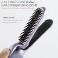 thumbnail image 4 of 2in1 Portable Comb For Straight And Curly Hair With 10s Fast Heating 400°F, Professionasl Ceramic Straightening Curling Iron With Automatic Shut Off, 4 of 8