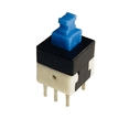 thumbnail image 2 of 1pc Latching 7x7mm Mini Tactile Push Button Switch On-Off DIP-6pins, 2 of 2