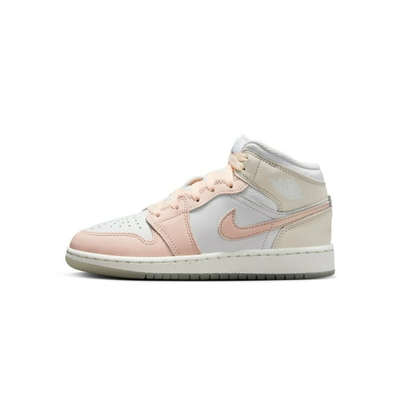 Big Kid's Jordan 1 Mid SE Sail/Guava Ice-Sea Glass (HJ5940 100) - 4.5