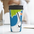 thumbnail image 6 of KLL Goose Holding an Umbrella Pattern Stainless Steel Vacuum Insulated Tumbler - Carry Insulated Coffee Mug - Reusable Insulated Cold Brew Iced Coffee Cup Thermos, 6 of 8