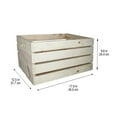 thumbnail image 3 of Large Wooden Crates by Make Market - Unfinished Wood Crate for Storage - Decorative Display - Arts & Crafts - Made of 100% Wood - Bulk 12 Pack, 3 of 6