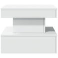 thumbnail image 5 of vidaXL Coffee Table with LED Lights White 50x50x40 cm, 5 of 5