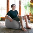 thumbnail image 4 of Jaxx Kiss Bean Bag Chair | Casual Poolside & Patio Seating | Sunbrella, Granite, 4 of 6