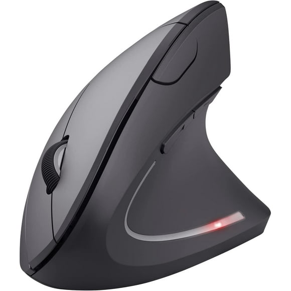 Trådlös mus, ergonomisk vertikal mus, 800-1600 DPI, 6 knappar, LED, förhindrar mussyndrom och epikondylit, för högerhänta, PC, dator, bärbar dator