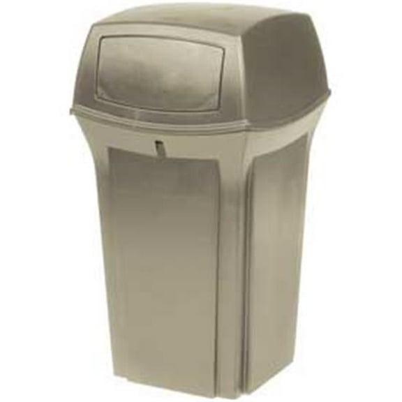 8430-88 Ranger 35 gal 2 Door Outdoor Trash Can - Beige