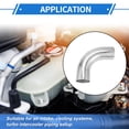 thumbnail image 3 of Unique Bargains 76mm/3"OD 90 Degree Bend 6061 Aluminum Alloy Tube Intercooler Surface Polishing Air Intake Connection Hose Double Flat Head 150mm 5.9" 1mm 0.04", 3 of 6
