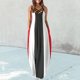 thumbnail image 2 of Maxi vestidos de mujer verano casual cuello en V sin mangas vacaciones playa bolsillos vestido largo Fridja hjkh6713, 2 of 5