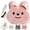 Pink, variant on Massage Rabbit Bath Floor Mat, Foot Scrubber in Shower with 43 Non-Slip Suction Cups, Large Silicone Foot Massager for Dead Skin & Callus Removal, Wall Floor Dual Use