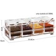 thumbnail image 2 of juego de caja de condimentos acrílicos, caja de almacenamiento de tarros de condimentos, vinagrera con tapa y 4 cucharas, utensilios de cocina JFHHH pequeña, 2 of 5