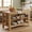 OAK BROWN, variant on Tribesigns 55.1-Inch Kitchen Island with Storage Shelves, Farmhouse Island Table with Large Countertop and Leg Room for Kitchen & Dining Room (Dark Brown)