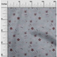 thumbnail image 2 of oneOone Viscose Chiffon Dusty Blue Fabric Sea Sewing Material Print Fabric By The Yard 42 Inch Wide, 2 of 4