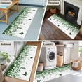 thumbnail image 5 of Runner Rug 2 x 6 Ft, Green Spring Botanical Washable Non-Slip Floor Mat for Kitchen Hallway/Entryway, Weeping Eucalyptus Butterfly Long Kitchen Runner Area Rugs for Living Room, Low-Profile, 5 of 8