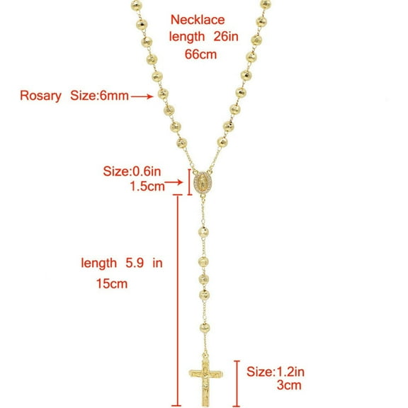 JoeytheJewelryNY 18k Layered real gold filled religious rosary necklace #9