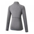 thumbnail image 2 of POINTERTECK Workout Chemises à Manches Longues pour Femmes - Yoga Running Tops Quart Zip Pull-Over Exercice T-Shirts, 2 of 4
