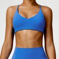 thumbnail image 1 of Ropa interior deportiva para mujer, Top con tirantes cruzados, Sujetador deportivo de realce para mujer, Top corto de gimnasia para Yoga, Top deportivo, sujetadores transpirables, 1 of 5