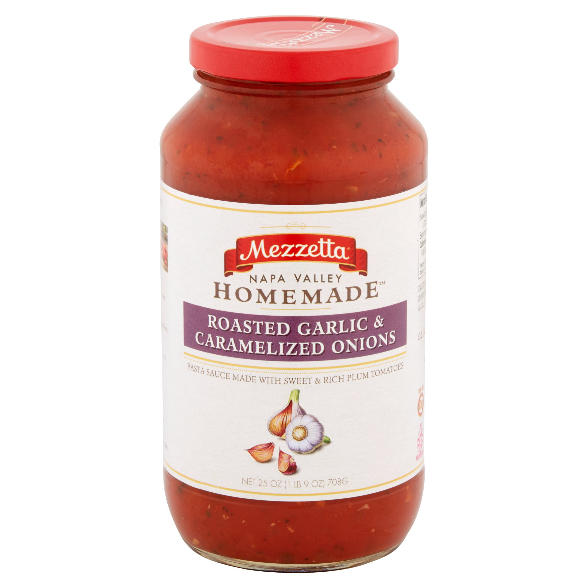 (2 pack) Mezzetta Family Recipes Roasted Garlic Sauce 25 oz Jar