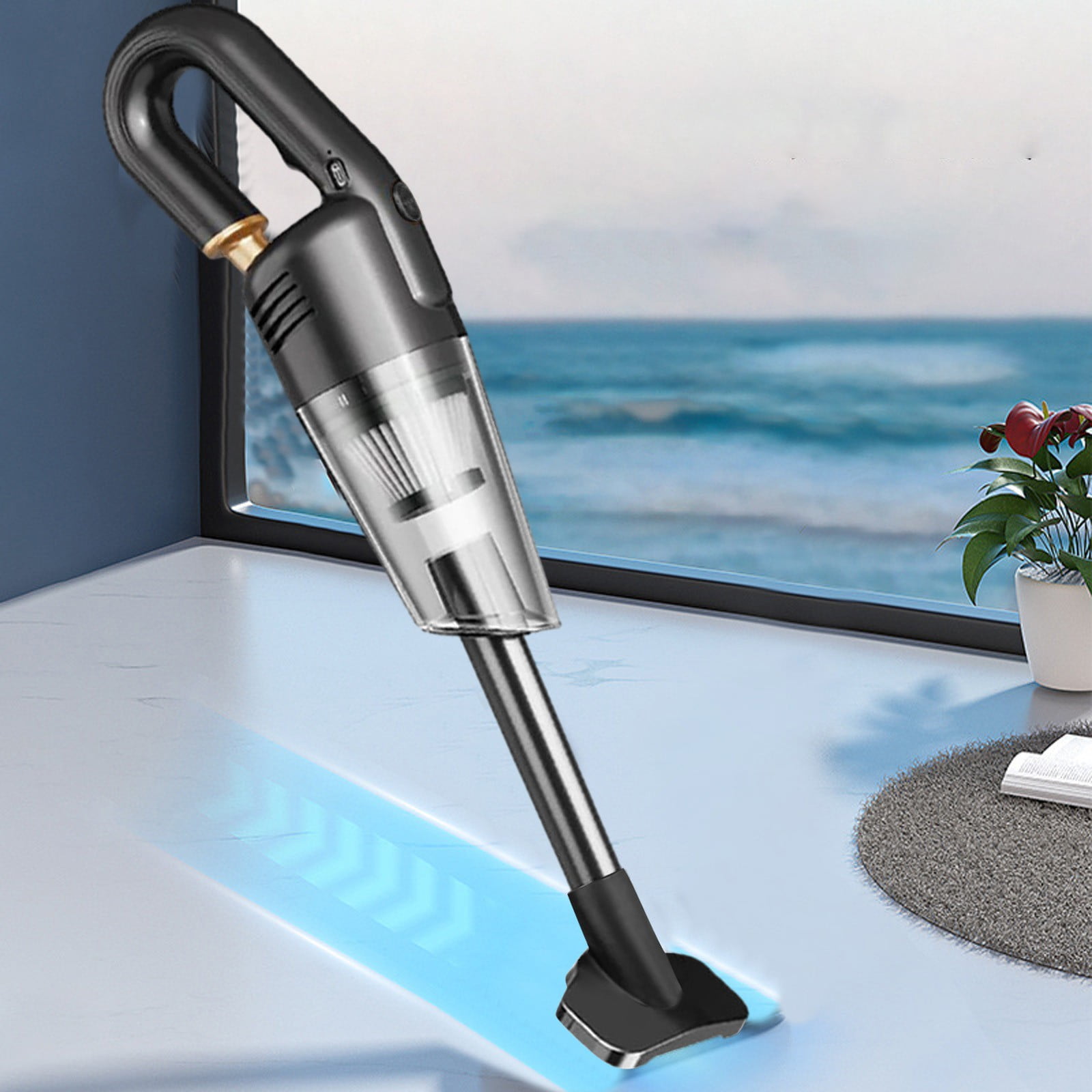 Handheld Vacuum Cordless 120W/4500PA Strong Suction Hand Held Car Vacuum Cleaner Rechargeable Portable Vacuum Cleaners with 2 Filter Handheld Vacuums for Carpet, Hard Floor, Pet Hair