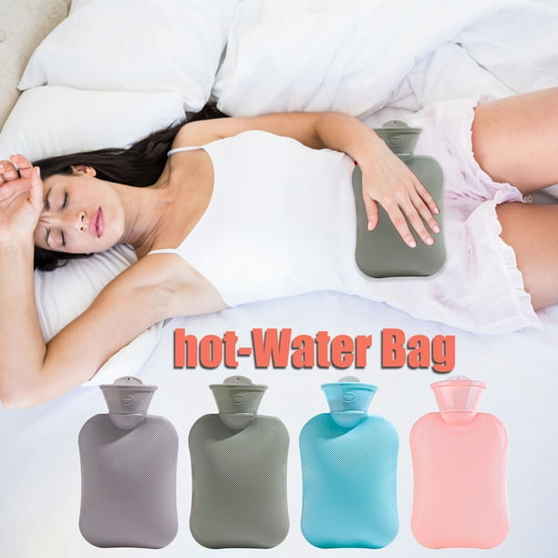 Juego de calentador de agua caliente de 500 ml - Paquete reutilizable de terapia caliente y fría para alivio del dolor, dolores y molestias musculares - PVC espesado, resistente a explosiones