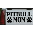 thumbnail image 1 of Pitbull Mom with Paw Prints Car or Truck Window Decal Sticker, 1 of 1