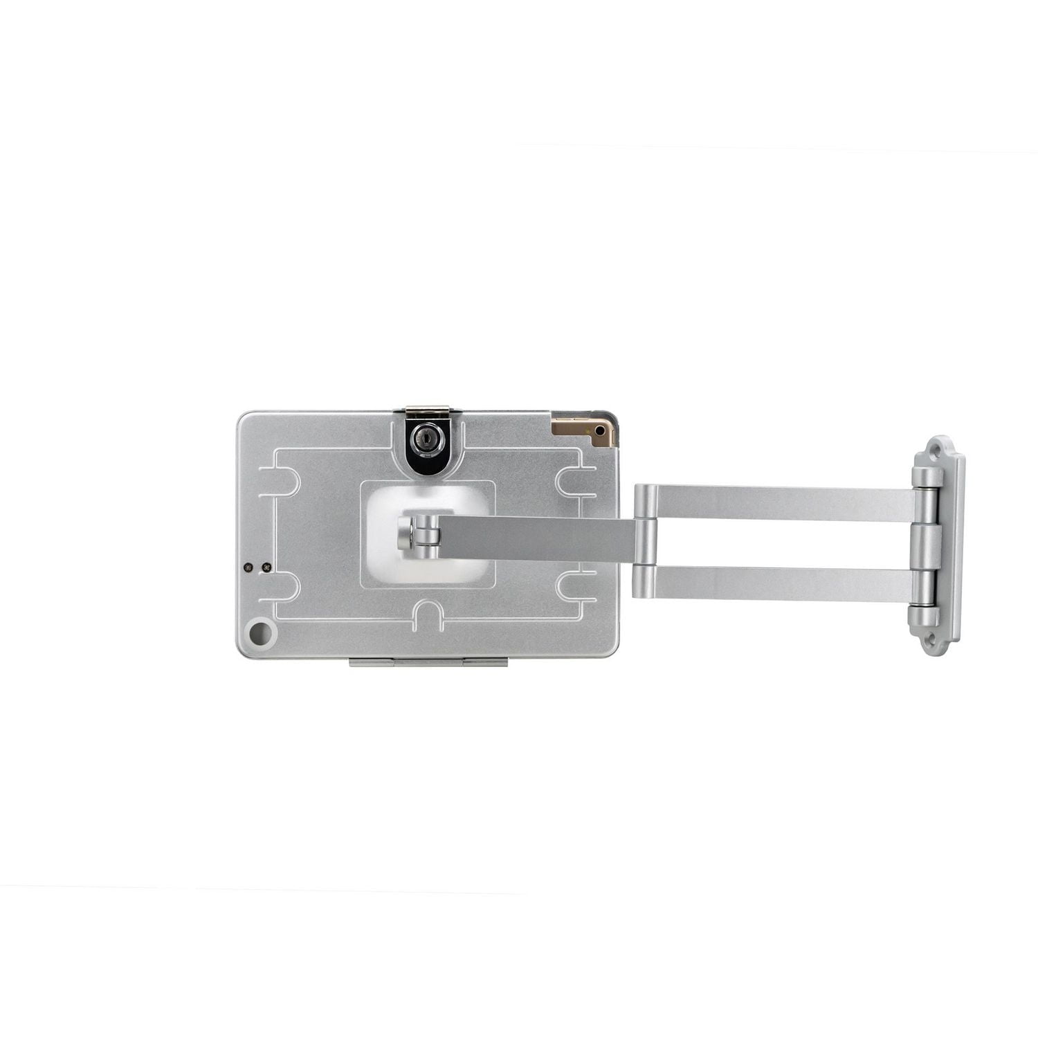 CTA Digital Articulating Wall Mounting Security Enclosure for iPad 7th and 8th Gen, iPad Air 3 and iPad Pro 10.5 - Silver
