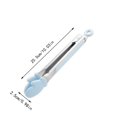 thumbnail image 4 of 9Inch High Temperature Silicone Food Tongs - Heat Resistant Baking and Cooking Utensils for Steak and Bread - Sky Blue - 9 Inch, 4 of 9