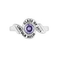 thumbnail image 2 of Order Now for 2025 Graduation, Freestyle Women's Sterling Silver Swirl Bypass Round Birthstone Class Ring, Personalized, High School or College Graduation, 2 of 8