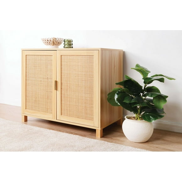 Anko Fraser Rattan Cabinet, Rattan cabinet with doors