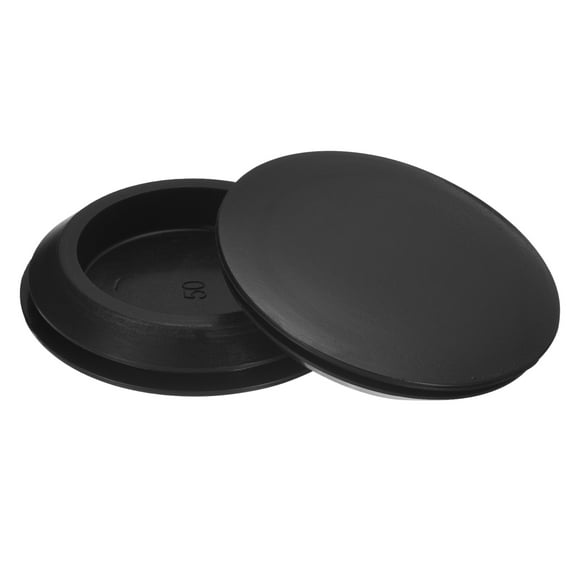 Unique Bargains 3pack Silicone Plugs, Rubber Round Snap in Locking Hole Plugs Waterproof Hole Plug for 50mm Hole, Black