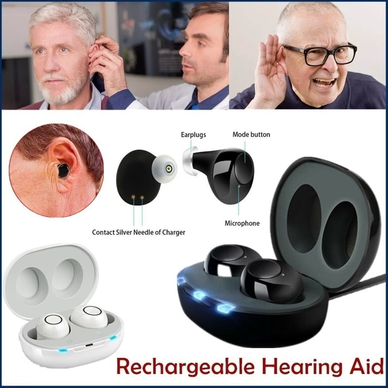 2020 Mini Rechargeable ITE Hearing Aid Digital Adjustable Tone for