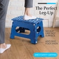 thumbnail image 2 of Banquito plegable Handy Laundry, liviano, azul, 2 of 8