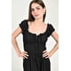 thumbnail image 4 of Vestido maxi campesino Roman Fashion /Juvenil, 14646 (Negro) negro CH, 4 of 5