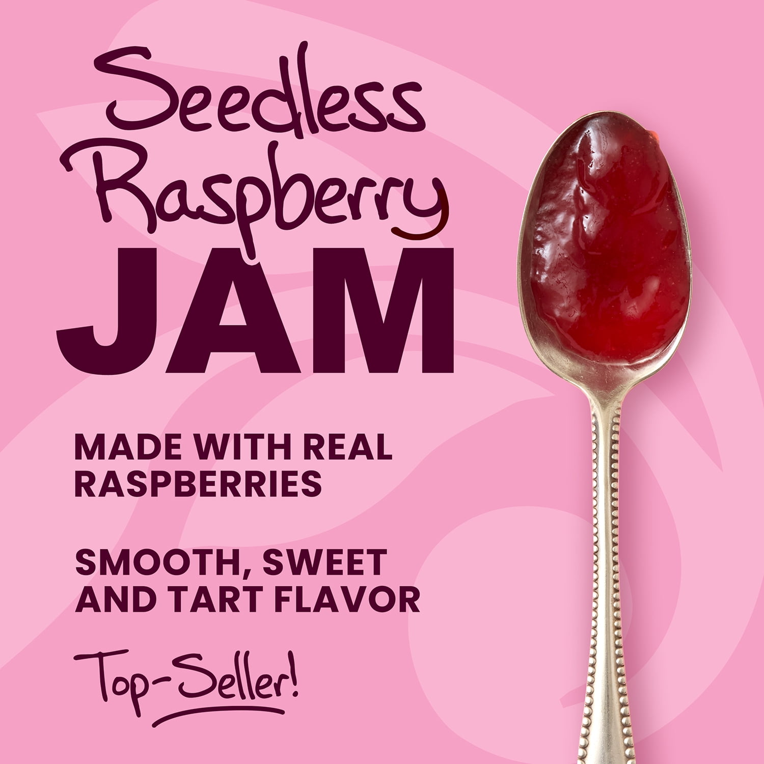 (12 pack) Stonewall Kitchen, non GMO, Seedless Raspberry Jam, 12.5 oz. Jar