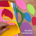 thumbnail image 3 of FreshCut Crafts Punch Out Paper Cutouts, Balloon Shapes, Multicolor, 80 Pieces, 3 of 6