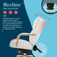 thumbnail image 6 of La-Z-Boy Symphony Executive Office Chair Bonded Leather White and Gold, 6 of 8