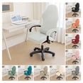thumbnail image 2 of rygai Gaming Chair Cover Thickened Elastic Chair Protection Wear-resistant No Deformation Zipper Closure Solid Color Armchair Slipcovers Computer Office Seat Chair Cover, 2 of 8