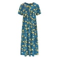 thumbnail image 5 of Summer Casual Midi Dresses for Women 2025 Vacation- Womens Sleeveless Knee Length Sundress with Pockets Loose Fit, Limited Time, Under 10 Dollars WX0001, 5 of 5