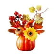 thumbnail image 1 of simhoa Fall Pumpkin Decor Artificial Pumpkin Decoration for Shelf Fireplace Kitchen Style A, 1 of 8