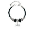 thumbnail image 2 of Delight Jewelry Silvertone Horizontal Year 2024 Middle Sister Celtic Knot Leather Bead Bracelet, 7"+2" Extender, 2 of 4