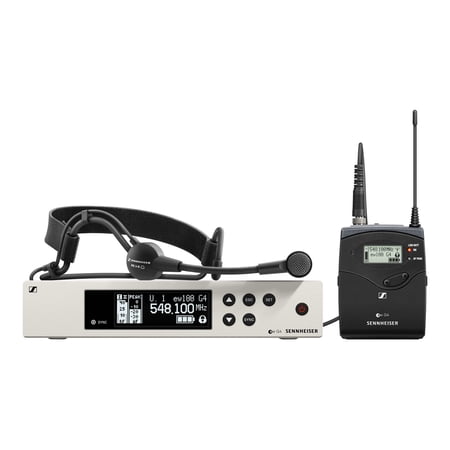 UPC: 0615104308572 | Sennheiser Pro Audio Sennheiser EW 100-ME3 Wireless Cardioid Headset Microphone System – A1 Band (470-516Mhz)  100 G4-ME3-A1