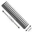 thumbnail image 2 of Bardeau Essentials Black Carbon Wide Tooth Comb (7 Inch) - Professional Detangling & Styling Tool for Men & Women, All Hair Types, 2 of 3