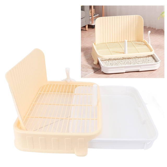 Dog Training Toilet, Stable Structure Puppy Potty Tray Pet Training Pee Pad Holder for Small and Medium Dogs