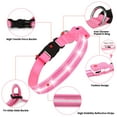 thumbnail image 4 of (2 pack) PcEoTllar Light up Dog Collar, LED Dog Collar Rechargeable, Pet Dog Collars for Medium Dogs, Pink M, 4 of 10