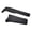 Black, variant on Front and Rear Mudguard Set for Electric Dirt Bike Off-Road Motorcycle Fender Kit Black and Carbon Fiber Style 15.1" x 9.5"