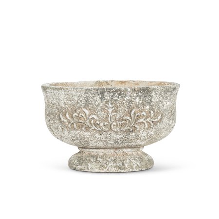 Set of 1 Small Oval Pedestal Planter