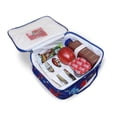 thumbnail image 2 of Keeli Kids Boys Dinosaur Lunch Box School Lunch Bag with Dino Sandwich Cutter in Blue, 2 of 5