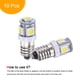 thumbnail image 3 of Uxcell 5 Dispositivos Montados en Superficie 5050 12V 1W E10 Mini Bombillas LED Luces Blancas 10 Contar, 3 of 6