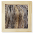 thumbnail image 1 of Brown Curly Dyed Long Beautiful Hair Square Picture Frame Wall Tabletop Display, 1 of 3