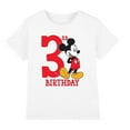 thumbnail image 1 of Disney T-Shirt d'Anniversaire 3 Ans Mickey Mouse pour Garçons/filles, 1 of 4