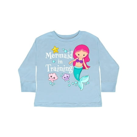 

Inktastic Mermaid in Training Gift Toddler Toddler Girl Long Sleeve T-Shirt